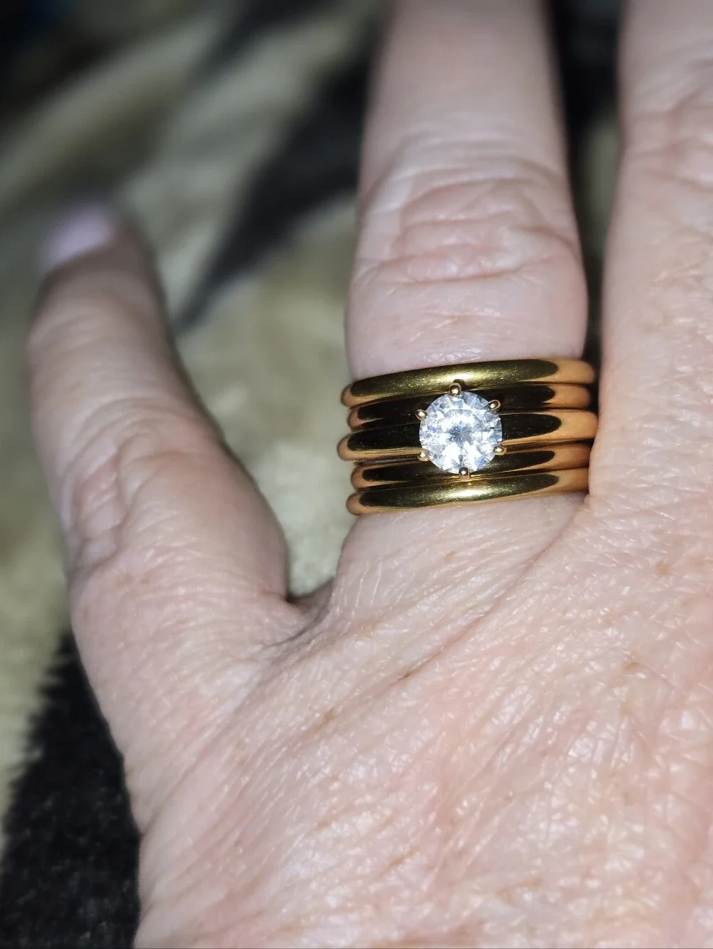 Classic Gold & Rose Gold Stacking Ring Set - Women Jewelry